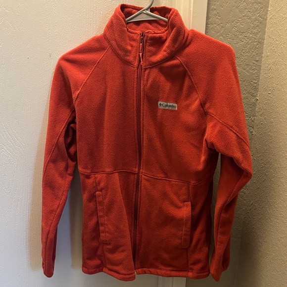 Columbia Vibrant Orange Full-Zip Fleece - Picture 1 of 1